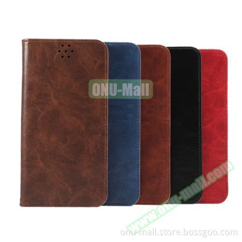 Cheap Price Crazy Horse Texture Leather Cover for Samsung Galaxy Note 5 Leather Case with Card Slots